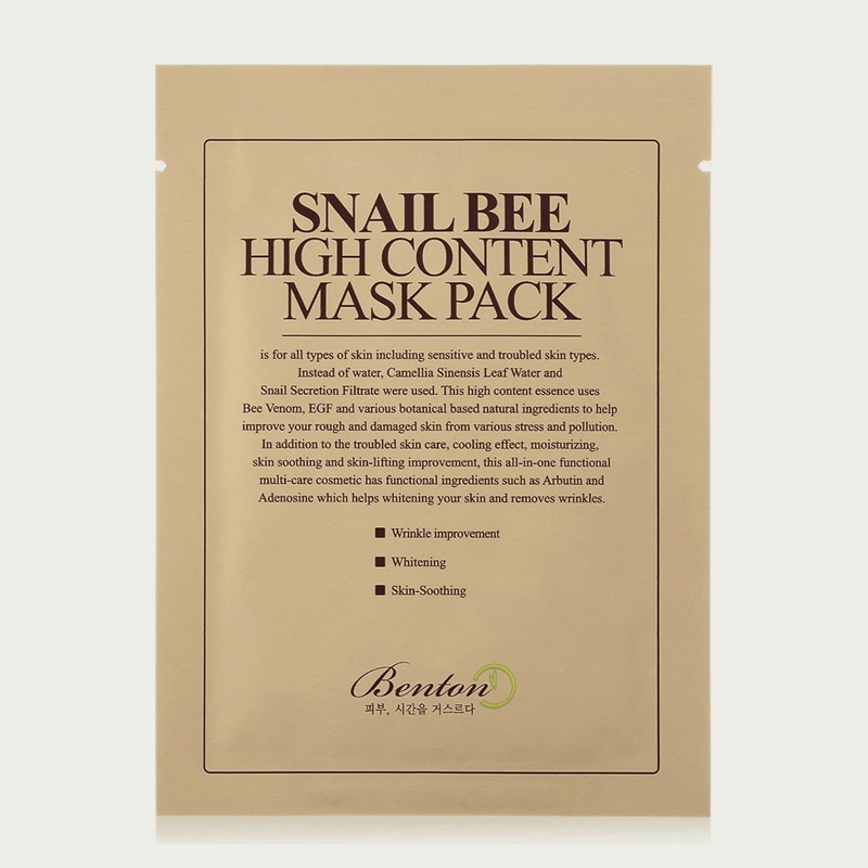 Benton – Snail Bee High Content Mask, 1 stk.