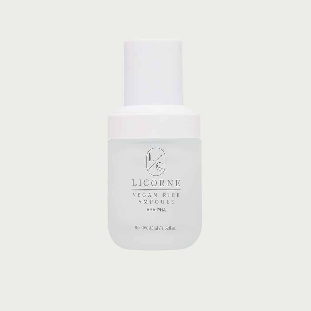 Serum med risekstrakt, AHA og PHA, der virker fugtende, lysnende, udjævner pigmentforandringer, eksfolierer døde hudceller og fjerner hudorme fra tilstoppede porer. Giver den eftertragtede K-beauty glassskin glow