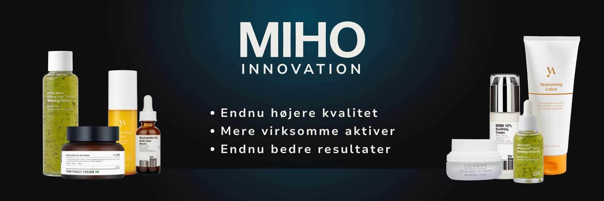 MIHO INOVATION er næste generation af hudpleje.