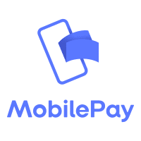 Logo MobilePay - Hos MIHO kan du betale med MobilePay
